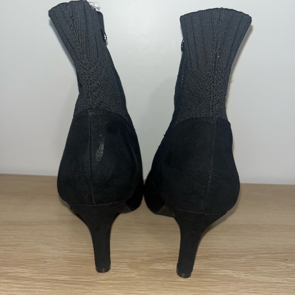 Torrid Faux Suede Textured Sock Bootie - Picture 7 of 9